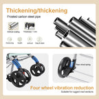 Foldable Cat Dog Stroller  Detachable  Easy Assembly Pet Travel Carrier W/Shock Absorption Folding Resistant